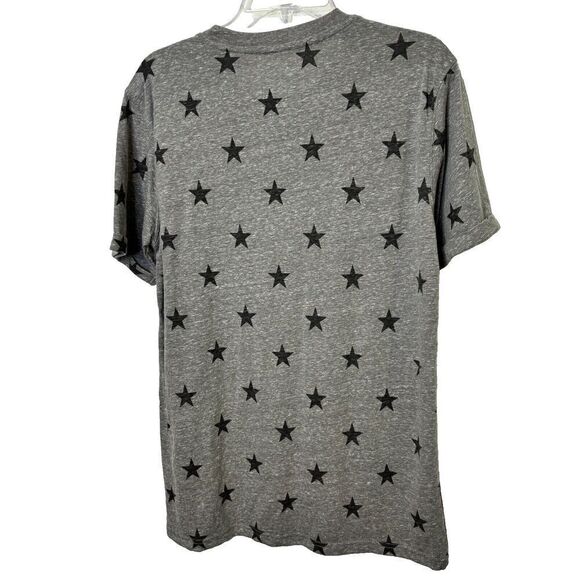 Royce Brand Womens USA Star Graphic T-Shirt Medium Heather Gray Short Sleeve - Picture 2 of 6